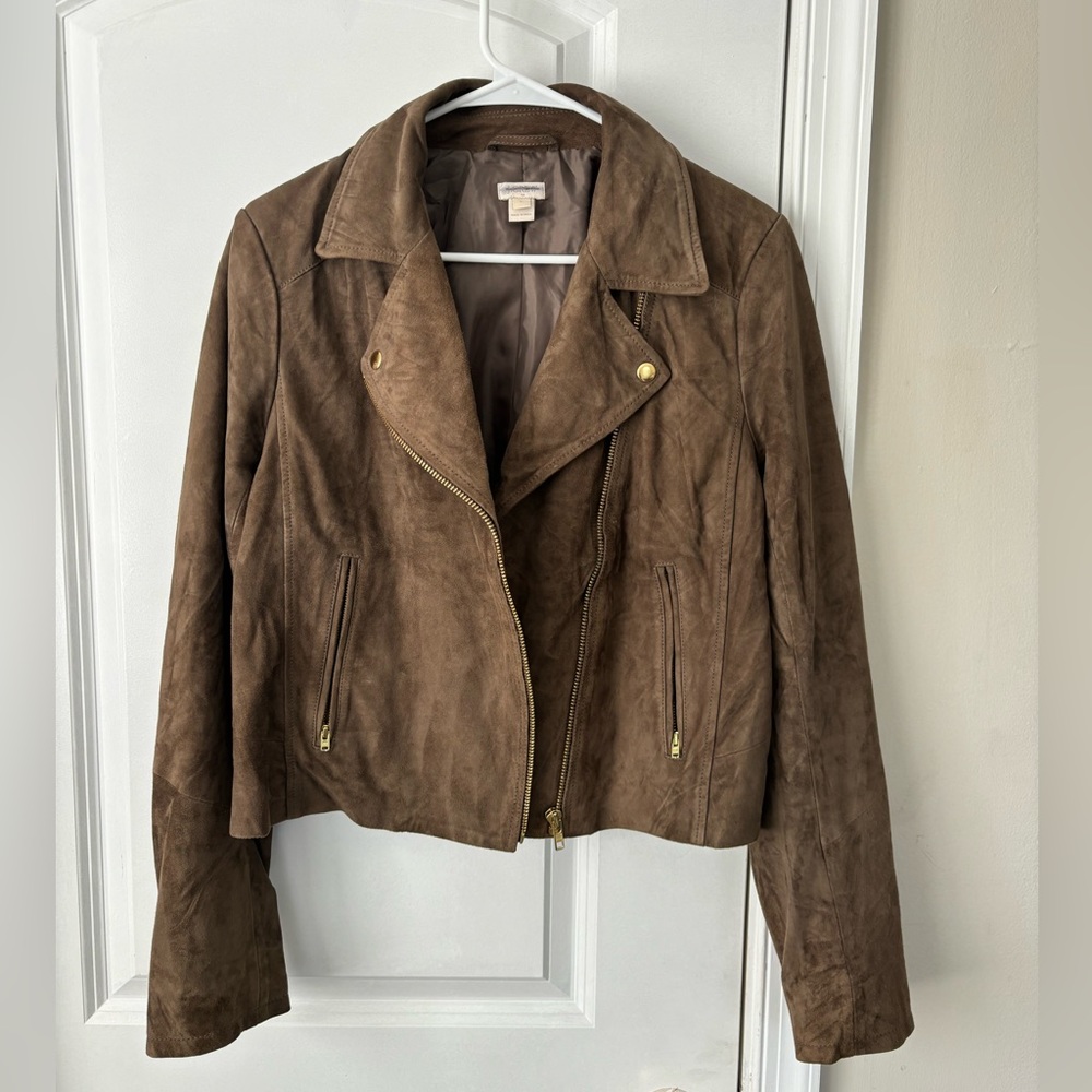 J. Crew Suede Moto Jacket